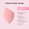 Real Techniques Miracle Powder Sponge, Makeup Blending Sponge For Powder Products, Set Makeup For Natural Finish & Cloud Skin, Buildable Coverage, Velvet Material, Latex-Free Foam, 1 Count