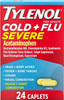 Tylenol Cold + Flu Severe Medicine Caplets for Fever, Pain, Cough & Congestion, 24 ct.