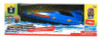 Speed Boat Radio Controlled Battery Powered Blue with Orange and Yellow Strips