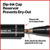 Revlon So Fierce! Chrome Ink Liquid Eyeliner, Longlasting Bold Metallic Pen Liner with Dip Ink Cap for Pearl, Shimmer Blend, 901 Gunmetal, 0.03 oz.