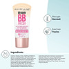 Maybelline Dream Fresh Skin Hydrating BB cream, 8-in-1 Skin Perfecting Beauty Balm with Broad Spectrum SPF 30, Sheer Tint Coverage, Oil-Free, Light/Medium, 1 Fl Oz