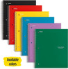 Five Star Spiral Notebook, 3-Subject, Wide Ruled Paper, 10-1/2" x 8", 150 Sheets, Color Will Vary (05204)