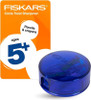 Fiskars Circle Twist Double Deluxe Pencil Sharpener For Kids 5+ - Crayon and Pencil Sharpener - Back to School Supplies - Color May Vary