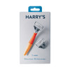 Harry's Razor Handle Orange + Two 5 Blade Cartridges