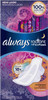Always Radiant Infinity Overnight Feminine Pads with Wings, Scented, 24 Count