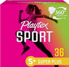 Playtex Sport Tampons, Super Plus Absorbency, Fragrance-Free - 36ct