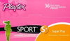 Playtex Sport Tampons, Super Plus Absorbency, Fragrance-Free - 36ct