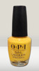OPI Nail Lacquer, Sun, Sea, and Sand in My Pants, Yellow Nail Polish, Lisbon Collection, 0.5 fl oz