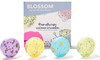 Blossom Aromatherapy Shower Steamers, Bath Bomb Tablets with Essential Oils for Stress Relief and Relaxation 4 Pack Box, Jasmine, Lavender, Mint and Eucalyptus