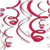 Red Swirl Decorations 12 Pcs - 22 in (55.8 cm) - (Pack Of 5)