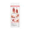 KISS imPRESS No Glue Mani Press On Nails, Design, 'Adore You', Red, Short Size, Squoval Shape, Includes 30 Nails, Prep Pad, Instructions Sheet, 1 Manicure Stick, 1 Mini File