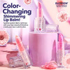 Blossom Lip Gloss Moisturizing pH Lip Balm, Strawberry Scented Color Changing Shimmering Lip Stain Tint, Infused with Real Flowers, 3g, Electric Pink