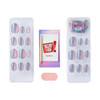 KISS imPRESS No Glue Mani Press-On Nails, Color FX, 'Fly Up', Silver, Short Size, Oval Shape, Includes 30 Nails, Prep Pad, Instructions Sheet, 1 Manicure Stick, 1 Mini File