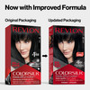 Revlon Colorsilk Beautiful Color Permanent Hair Color, Long-Lasting High-Definition Color, Shine & Silky Softness with 100% Gray Coverage, Ammonia Free, 011 Soft Black, 1 Pack