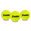 Franklin Sports Tennis Balls - Official Size Low Pressure - Great for Training + Practice - 3 Pack Can of Low Bounce All Court Surface