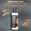 DOVE MEN + CARE 2-in-1 Shampoo + Conditioner Ginger & Coconut Oil for Hydrated Hair, +Mineral Complex, 17.5 oz