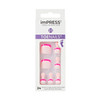 KISS imPRESS Color No Glue Pedi Press-On Toenails, Includes 24 Nails, Prep Pad, 1 Manicure Stick, 1 Mini File (Enjoy Today)