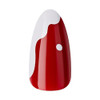 KISS Voguish Fantasy Glue-On Nails, Melting, Red, Medium Size, Almond Shape, 28 Nails, 2g glue, 1 Manicure Stick, 1 Mini File
