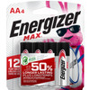 Energizer AA Batteries, MAX Double AA Battery Alkaline, 4 Count