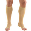 Truform 20-30 Mmhg Compression Stocking for Men & Women, Knee High Length, Open Toe, Beige, X-Large