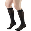Truform Sheer Compression Stockings, 15-20 mmHg, Women's Knee High Length, 20 Denier, Black, X-Large