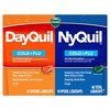 Vicks DayQuil and NyQuil Combo Pack, Cold & Flu Medicine, Powerful Multi-Symptom Daytime and Nighttime Relief For Headache, Fever, Sore Throat, Cough, 48 Count, 32 DayQuil and 16 NyQuil Liquicaps