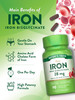 Nature's Truth Iron Supplement for Women & Men | 28 mg | 90 Capsules | Iron Bisglycinate | Non-GMO, Gluten Free
