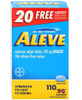 Aleve Naproxen Sodium Tablets 220 Mg, Pain Reliever/Fever Reducer 110 Ct