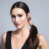 The Hair Edit Ruched Ribbon Satin Scrunchies – Skinny Multi-Colored Hair Scrunchies With A Silk-Like Finish