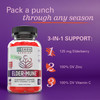 Zhou Elder-Mune Elderberry Gummies - Elderberry Vitamin C and Zinc, Daily Immune Support Supplemenet for Women & Men, Chewable Natural Black Elderberry for Adults & Children 4 & Up - 60 Gummies