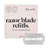Kitsch Double Edge Razor Blades Refills – Safety Razor Blades for Smooth, Comfortable Shave – Stainless Steel Razor Refills for Safety Razors, Plastic-Free & Sustainable Shaving Blades - 10 Count