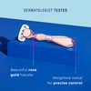 Schick Hydro Silk Rose Gold Metal Razor for Women | Womens Razors, 5-Blade Razors for Women, Includes 1 Womens Razor Handle & 2 Refills
