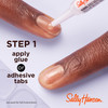 Sally Hansen Salon Effects Perfect Manicure Press-On Nails | Easy to Apply, Non-Damaging | 24 Nails, Adhesive Tabs, File & Alcohol Pad Included | Holiday - Santa Sweetie