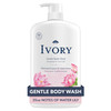 Ivory Body Wash, Designed for the Whole Family, Gentle Formula, Free of Dyes Heavy Perfumes Parabens Phthalates & Silicones, Water Lily Scent, 35 oz