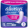 Always Discreet Adult Incontinence Pads for Women, Heavy Absorbency, Long Length, Postpartum Pads, 39 Count