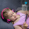 JLab JBuddies Folding Kids Wired Headphones, Toddler Headphones, Noise Isolation, Kids Safe |Volume Limiting Headphones, Headphones for Children Black/Pink