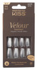 Kiss Velour Fantasy Nails 28 Count Medium Silver