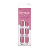 KISS imPRESS No Glue Mani Press On Nails, Color, Petal Pink', Pink, Short Size, Squoval Shape, Includes 30 Nails, Prep Pad, Instructions Sheet, 1 Manicure Stick, 1 Mini File