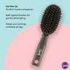 Goody Mini Cushion Hair Brush - Oval Travel Hairbrush for All Hair Types, Tangles Knots With Ease Without Tears or Breakage - Pain-Free Hair Accessories for Women, Men, Boys, and Girls