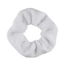 Scunci Terry Towel Scrunchie – Eco-Friendly, Made from Recycled Plastic Bottles, Super Absorbent, Soft & Gentle on Hair, Quick-Dry, Anti-Frizz, White, Planet-Friendly Hair Accessory for All Hair Types