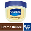Vaseline Lip Balm for Instantly Soft Smooth Lips Crème Brûlée Lip Balm Locks In Moisture to Improve Hydration 0.25 oz