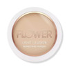 Flower Beauty Light Illusion Perfecting Powder - Pressed Powder Face Makeup, Buildable Medium Coverage with Blurring Pigments, Includes Mirror & Sponge (Soft Sand)
