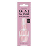 OPI On Point Princesses Rule! | Short Round Pink Shimmer Press On Nails | With Nail Glue | Long Lasting, Reusable, Non-damaging