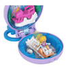 Polly Pocket Polly Snow Cabin Compact with Removable Snowmobile, Bunny Figure, Photo Customization, Micro Polly Doll & Sticker Sheet; for Ages 4 Years Old & Up