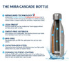 MIRA 12 oz Insulated Water Bottle - Slim Stainless Steel Cola Shape Thermo - Double Wall Hot & Cold Flask (24Hr Cold/12Hr Hot) - Lemon Yellow