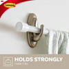 3M Command 17053BN Traditional Plastic Hook, Large, Brushed Nickel