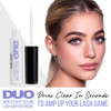 DUO Rosewater & Biotin Eyelash Glue - Clear Strip Lash Adhesive with Brush Applicator, All Day Hold, 0.18 oz