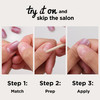 Sally Hansen Salon Effects Perfect Press-On Nails | Sq-oval Shape | Easy to Apply, Non-Damaging | 30 Nails, Nail Glue, Adhesive Tabs, File | Miss Bliss