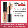 L'Oreal Paris Makeup Infallible Full Wear Waterproof Matte Concealer, Full Coverage, Truffle, 0.33 fl. oz.
