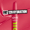NYX PROFESSIONAL MAKEUP Fat Oil Slick Click, Lightweight, Buildable, Pigmented Vegan Lip Balm - Double Tap